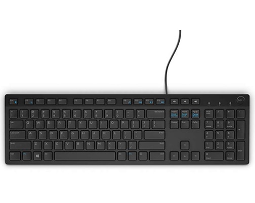 Dell Multimedia Keyboard (English) - KB216 - Black - (Brown Box)