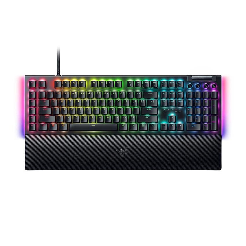 BÀN PHÍM CƠ GAMING CÓ DÂY RAZER BLACKWIDOW V4 - GREEN SWITCH RZ03-04690100-R3M1