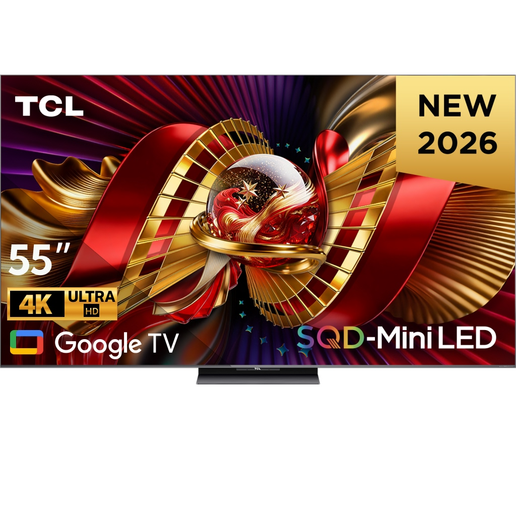 Google Tivi SQD-Mini LED TCL 4K 55 inch 55C8L Đen