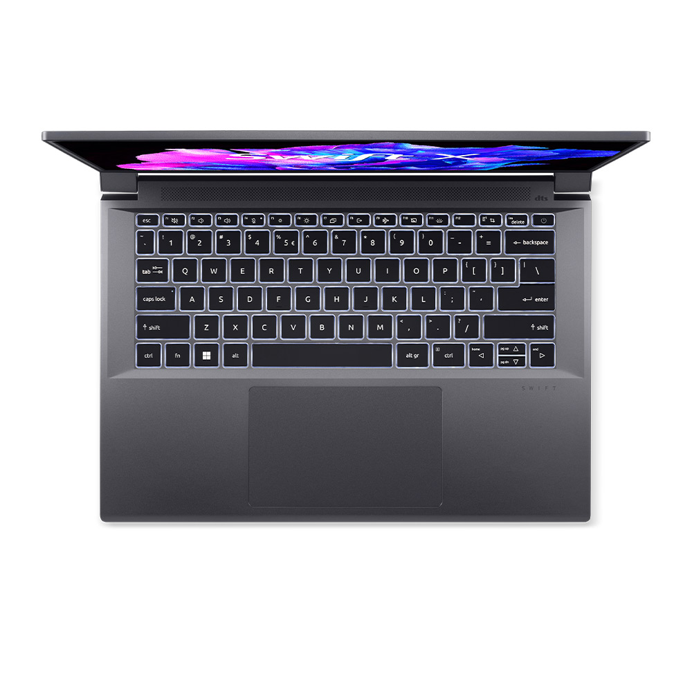 Laptop Acer Swift X 14 SFX14-71G-78SY NX.KEVSV.006 (Thông số: Intel Core i7-13700H |Ram 32GB |SSD 1TB | RTX 4050 6GB GDDR6 | 14.5 inch 2.8K OLED | Win 11 | Steel Gray) - Ảnh 3